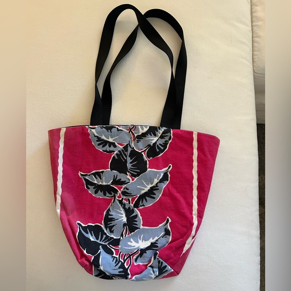 HUGE SALE! BOHO HANDMADE VINTAGE COTTON CANVAS HANDLES 15” X 12.5” TOTE BAG - Picture 6 of 7